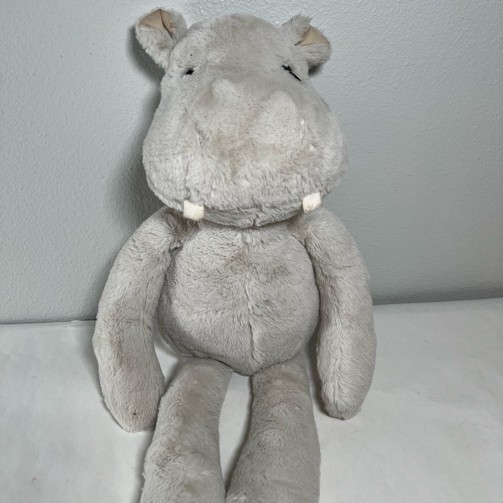 Pottery Barn Kids Gray Plush Hippo‎
